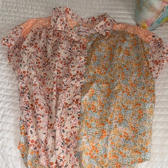 American Eagle Outfitters Floral Patchwork Shirt - Picture 1 of 7